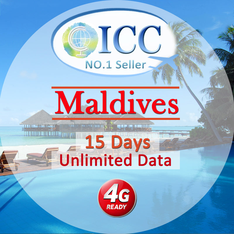 ICC SIM Card - Maldives 15 Days Unlimited Data — International Card Center