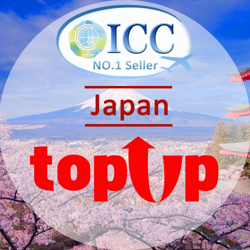 ICC-Top Up- Japan 3- 12 Days Unlimited Data (KDDI network) Daily Plan